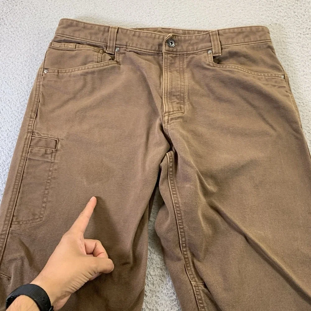 The North Face Canvas Pants Mens 36x29 Brown Relaxed Work Hike Outdoor‎ Gorpcore